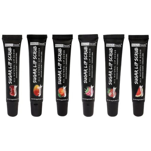 Beauty Treats Sugar Lip Scrub Tube Set Of 6 Flavors