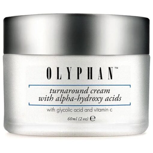 OLYPHAN Alpha Hydroxy Acid Cream for Face Best Glycolic Acid Exfoliating Face Moisturizer Anti-Aging Cream with AHA for Acne Prone Skin ; Day - Night Natural Exfoliator for Women or Men