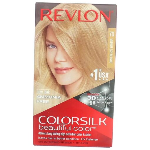 Colorsilk Haircolor, Medium Ash Blonde, 10 Ounces ( Pack of 3 )