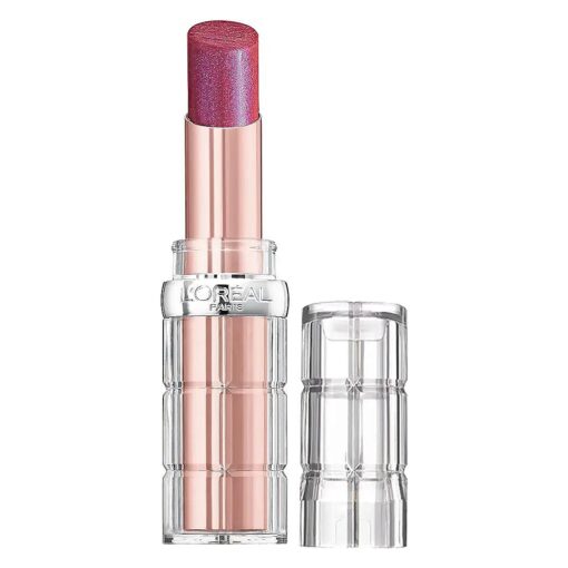 L'Oreal Paris Makeup Colour Riche Plump and Shine Lipstick, for Glossy, Radiant, Visibly Fuller Lips with an All-Day Moisturized Feel, Mulberry Plump, 0.1 oz .