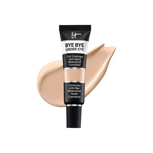 IT Cosmetics Bye Bye Under Eye Full Coverage Concealer - for Dark Circles, Fine Lines, Redness & Discoloration - Waterproof - Anti-Aging - Natural Finish - 0.4 fl oz