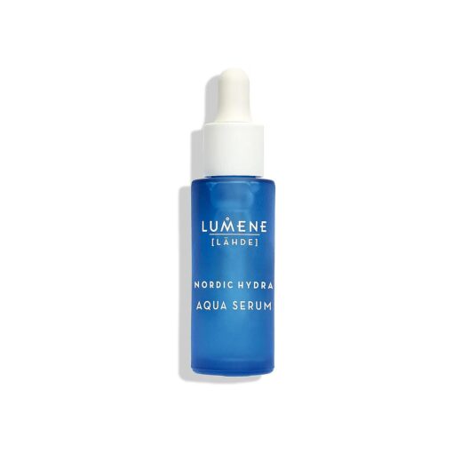 Lumene Nordic Hydra Arctic Dew Quenching Aqua Face Serum - Pure Concentrated Skin Hydration + Arctic Spring Water for Lasting Dewy Skin - Nordic Red Algae + Hyaluronic Acid Hydrating Serum ( 1 fl oz )