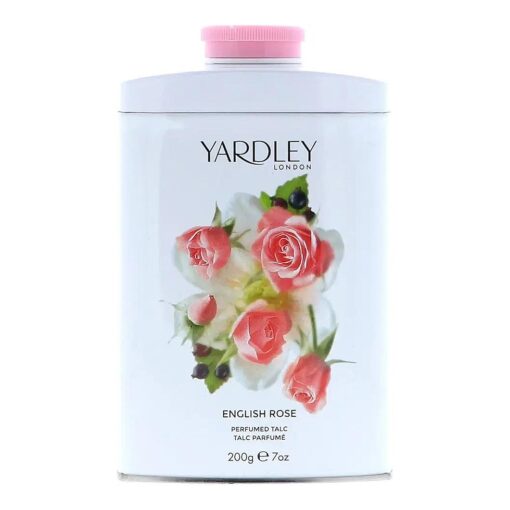 Yardley of London English Rose 7.0 oz Perfumed Talc, clean ( Y6320018-6 )