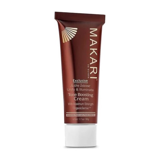 Makari Exclusive Active Intense Tone Boosting Face Cream ( 1.7 oz ) | Skin-Brightening Facial Cream | Moisturizes and Softens | Smoothens Fine Lines & Wrinkles | For Dry, Normal, and Maturing Skin