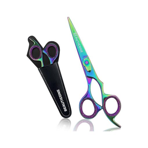 Hair Cutting Scissors | Professional Stainless Steel Barber Scissors/Shears | Hairdressing Scissors | Smooth & Sharp Edge Blades - Hair Scissors for Men/Women ( Multi )