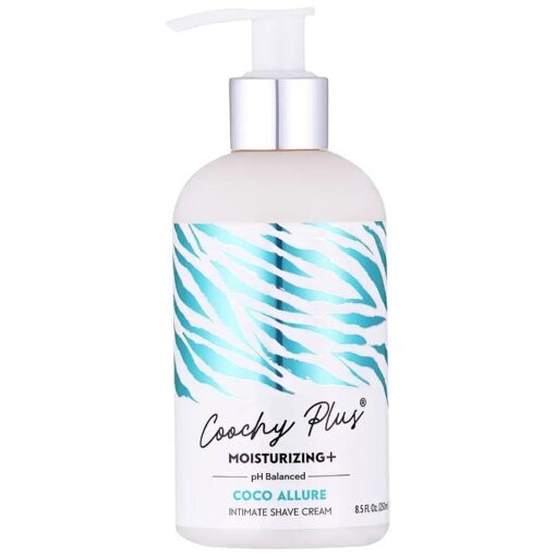 Coochy Plus Intimate Shaving Cream COCO ALLURE For Pubic, Bikini Line, Armpit and more - Rash-Free With Patent-Pending MOISTURIZING+ Formula - Prevents Razor Burns & Bumps, In-Grown Hairs, Itchiness