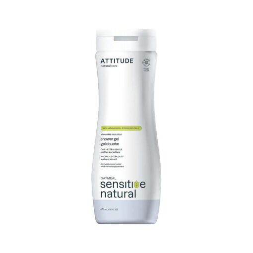 Body Wash for Sensitive Skin with Oat, EWG Verified, Dermatologically Tested, Vegan, Extra Gentle, Unscented, 16 Fl Oz