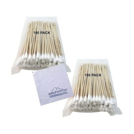 200 Pcs Cotton Swab Applicator Q-tip Swabs 6" Extra Long Wood Makeup Application