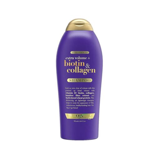 OGX Biotin & Collagen Extra Strength Volumizing Shampoo for Thicker, Fuller Hair, 25.4 fl oz