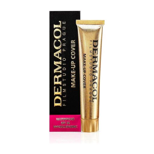 Dermacol - Full Coverage Foundation, Liquid Makeup Matte Foundation with SPF 30, Waterproof Foundation for Oily Skin, Acne, & Under Eye Bags, Long-Lasting Makeup Products, 30g, Shade 208