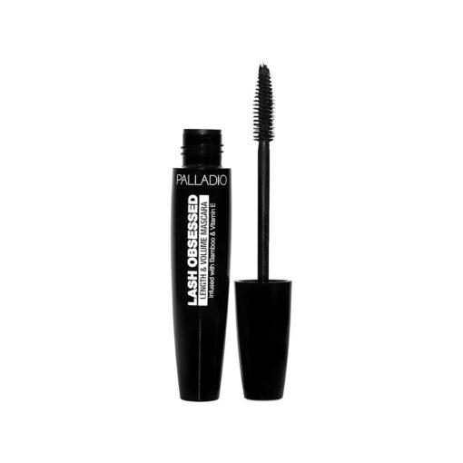 Palladio Lash Obsessed Mascara, Extreme Definition Lengthening Mascara, Amplifies Volume & Fullness, Evenly Coats Lashes, Lucious Length, Natural lengthening, No Smudging, All Day Wear, Black