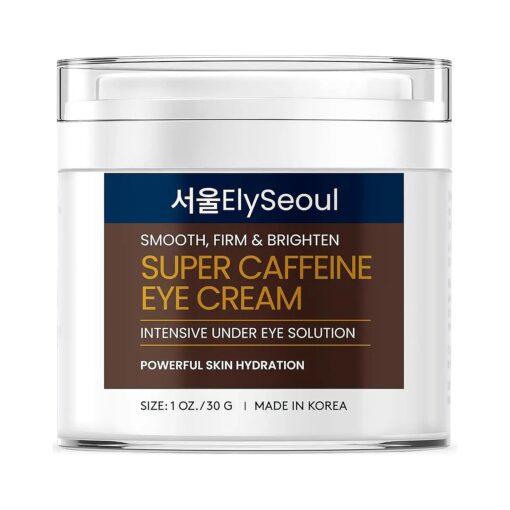 Super Caffeine Eye Cream : Under Eye Cream For Wrinkles - Korean Eye Cream Anti Aging - Dark Circles Under Eye Treatment, Under Eye Brightener - Korean Skin Care, With Collagen Retinol, 1 OZ