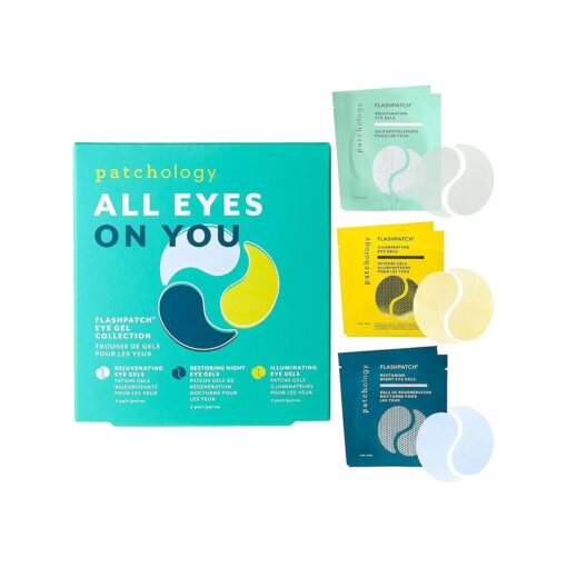 Patchology `` All Eyes On You Under Eye Patches For Dark Circles and Puffy Eyes Care & Treatment - Under Eye Mask with Collagen, Retinol, Green Tea - Eye Bags, Puffiness & Wrinkles Reducer ( 6 Pairs )