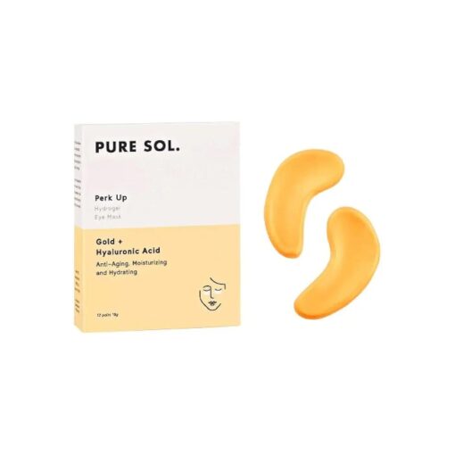 PURE SOL Hydrogel Gold Under Eye Mask - Hyaluronic Acid, Retinol - Anti-aging, Moisturizing and Hydrating - 12 Pairs | Eye Patches for Puffy eyes, Dark Circles - Gifts for Women, Gifts for Mom