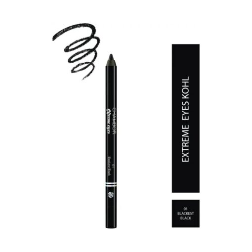 Extreme Eyes Long Wear Kohl, Blackest black No.01, 1.2g