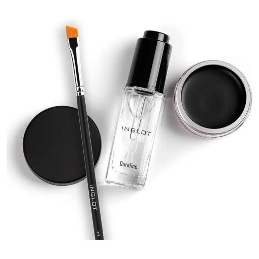 Inglot Eye Essentials Set | Duraline + AMC Eyeliner Gel 77 + Makeup Brush 31T |