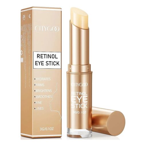 Retinol Eye Stick With Collagen, Hyaluronic Acid For Dark Circle, Wrinkles in 3-4 Weeks, Under Eye Cream Anti Aging, For Puffiness and Bags Reduces Fine Lines