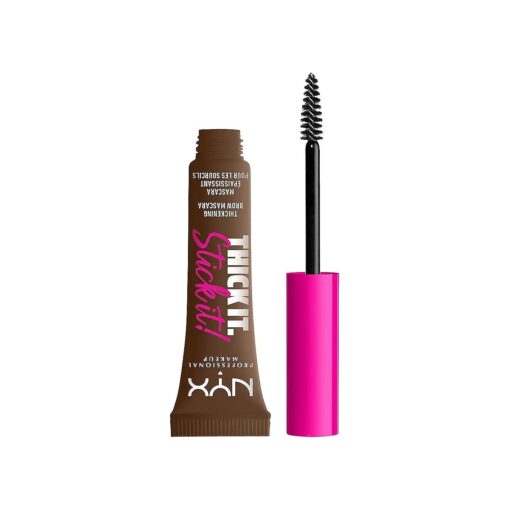 NYX PROFESSIONAL MAKEUP Thick It Stick It Thickening Brow Mascara, Eyebrow Gel - Brunette