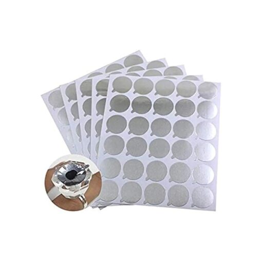 Disposable Eyelash Extension Adhesive Aluminum Foil Glue Pallet Sticker Pads 2.1 cm ( 300 Pieces,10 Sheets )