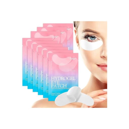 110 Pairs C. ARTIST 100 % Natural Eyelash Extension Under Eye Gel Pads patches kit Collagen Aloe Vera Hydrogel Eye Patches Eyelash Extension Supplies Tools, Lash Extension Supplies, lash tech supplies