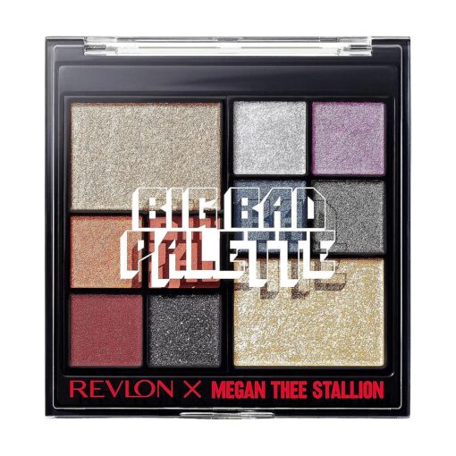 REVLON Eyeshadow Palette, Megan Thee Stallion Eye Makeup, Creamy Pigmented in Blendable Matte & Pearl Finishes, 001 Big Bad Palette, 0.37 Oz