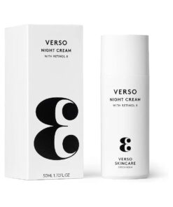 Verso Skin Care | Moisturizing Night Cream | Rejuvenating Face & Neck Night Time Cream for Youthful Skin | Face Care Made Easy ( 1.6 fl oz )