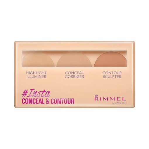 Rimmel Insta Flawless Insta Conceal and Contour Palette, Light, 0.25 Ounce