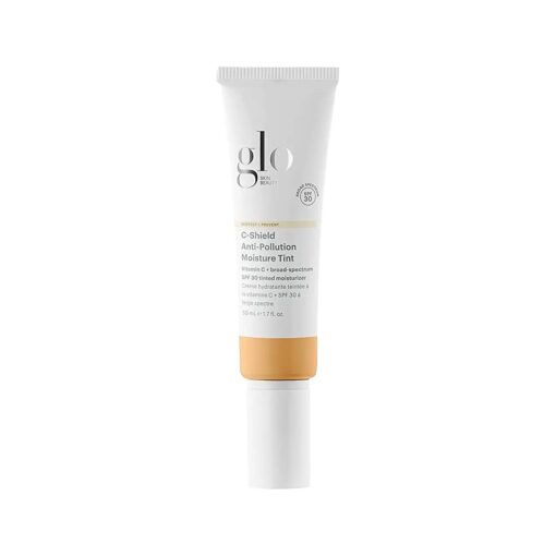 Glo Skin Beauty C-Shield Anti-Pollution Moisture Tint - Tinted Moisturizer With SPF 30 for Face, Broad Spectrum Protection & Vitamin C, 1.7 Oz ( 5W-Medium )