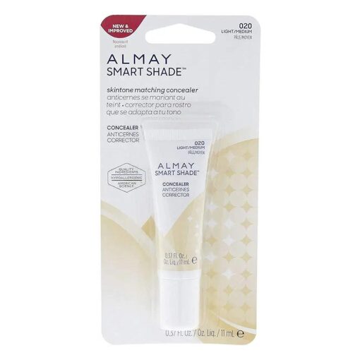 Almay Smart Shade Concealer Makeup, Light/Medium 0.37 oz ( Pack of 3 )