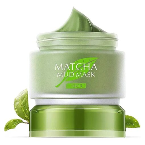 Face Nutrition Matcha Mud Facial Cleanser Mask Cream for Anti Acne Deep Cleaning Oil-Control Moisturizing Blackhead Remover ( Face Matcha Mud )