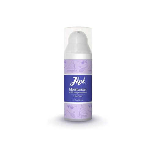 Face Moisturizer with SPF 12 Sun Protection ( Lavender ) | Reduces Redness & Prevents Sun Damage | 100 % Natural with Organic Ingredients | Made for Sensitive & Oily Skin | 1.7 fl, oz .