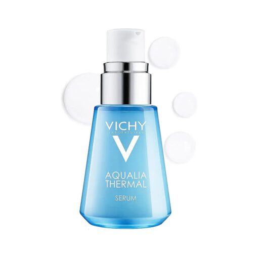 Vichy Aqualia Thermal Hydrating Face Serum, Hyaluronic Acid Serum for Face with 97 % Natural Origin Ingredients, Smooth Fine Lines and Wrinkles, Silicone and Mineral Oil Free