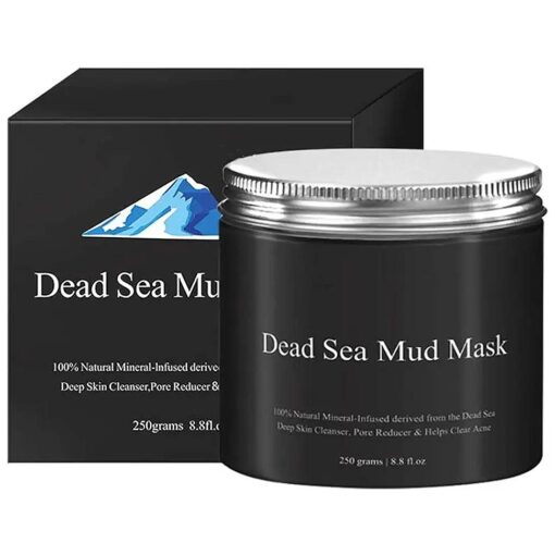 Mud Mask for Face and Body Nourishing, Deep Pore Cleansing, Acne and Blackheads Treatment, Anti Aging and Anti Wrinkle, Organic Natural Facial Mask for Smoother and Softer Skin More Flexible ( 8.8 oz )