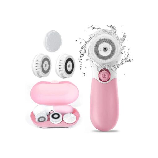 Face Brush Electric Face Cleansing Brush Skin Cleansing Face Scrubber with 3 Brush Heads TOUCHBeauty Spin Brush for Deep Cleansing Exfoliation, Facial Cleanser Brush for Massaging