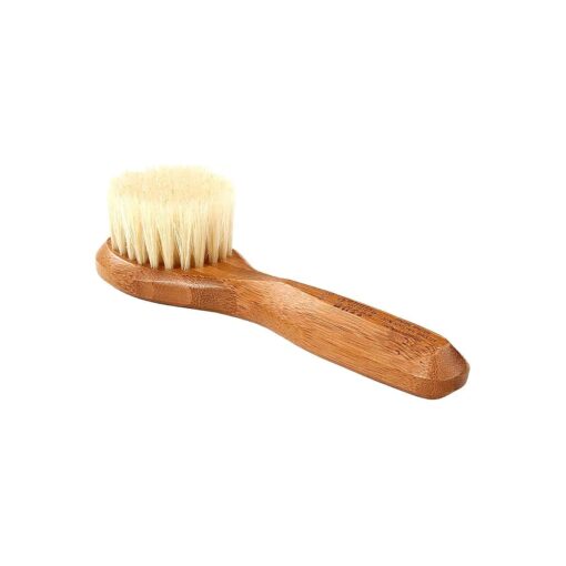 Facial Cleansing Brush - Natural Bristle Wood Handle