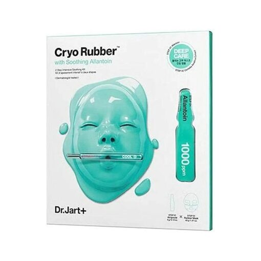 Jart plus Dr.Jart Dermask Cryo Rubber Facial Mask Pack ( 4 Types ) NEW UPGRADE Ampoule + Rubber Mask 2 Step Kit ( Soothing Allantoin )