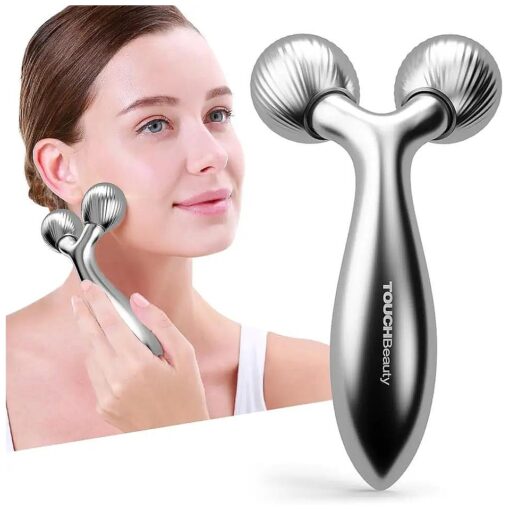 TOUCHBeauty Face Massager Roller : Facial Massage Tool for Face Lift - Reduce Wrinkles in Neck and Eyes - Body Muscle Relaxing