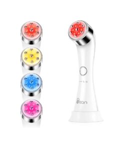 Facial Massager Skin Tightening Machine, 4 Color LED Light Therapy Machine, Promote Face Cream Absorption Strengthening Elasticity Modifying Wrinkles Professional Care Anti-Aging Skin Care Tools .