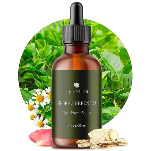 Tree To Tub Anti Aging Retinol, Vitamin C, Hyaluronic Acid Serum for Face & Wrinkles - Hydrating Facial Serum for Dry & Sensitive Skin, Night Serum for Women & Men w/Vitamin A, E, Glycolic Acid