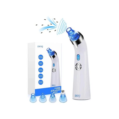 Blackhead Remover Vacuum - DSYJ Facial Pore Cleanser Electric Acne Comedone Extractor Kit USB Rechargeable Blackhead Suction Tool with LED Display for Facial Skin ( Blue )