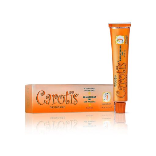 Brightening Gel | 30g / 1 fl oz | Fade Dark Spots on : Face Armpit, Body Knees, Feet, Hands, & Even Out Skin Tone | with Carrot Oil and Alpha Arbutin, For