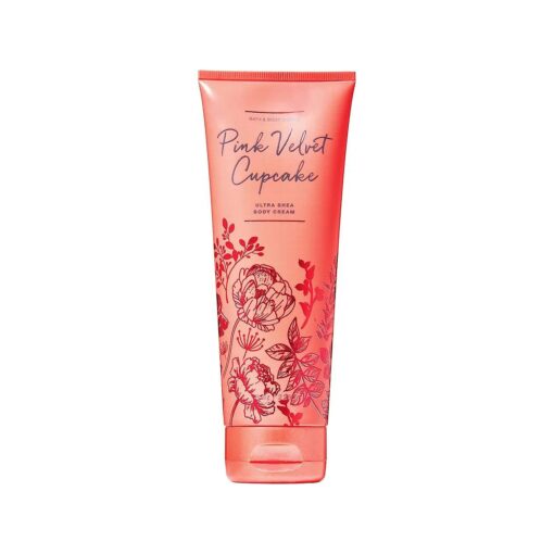 Bath and Body Works Pink Velvet Cupcake Body Cream 8 Ounce Fall 2019 Collection