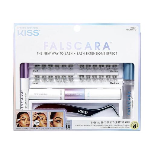 Kiss Falscara Special Edition Kit Lengthening 24 Asst Lashes