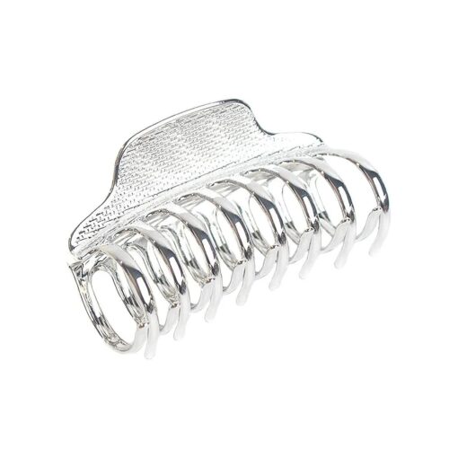 Fashion Vintage Metal Alloy Large Hair Jaw Clips Hair Clamp - Women Girls Hair Updo Grip Hair Claw Shark Clip Hair Accessories for Thick Hair ( Silver )