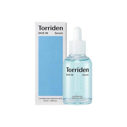 Torriden DIVE-IN Low-Molecular Hyaluronic Acid Serum, 1.69 fl oz | Fragrance-free Face Serum for Dry, Dehydrated, Oily Skin | Vegan, Clean, Cruelty-Free Korean Skin Care