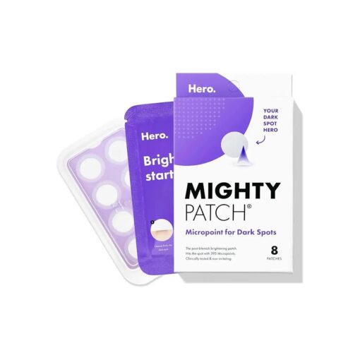 Mighty Patch Micropoint from Hero Cosmetics - Post-Blemish Dark Spot Patch with 395 Micropoints, Dermatologist Tested and Non-irritating, Not Tested on Animals ( 8 Count )