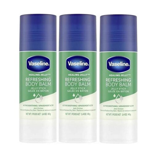 Unilever Refreshing Body Balm Jelly Stick Anti-Friction To Revive & Restore Dry Skin 1.4 oz - 3 Count