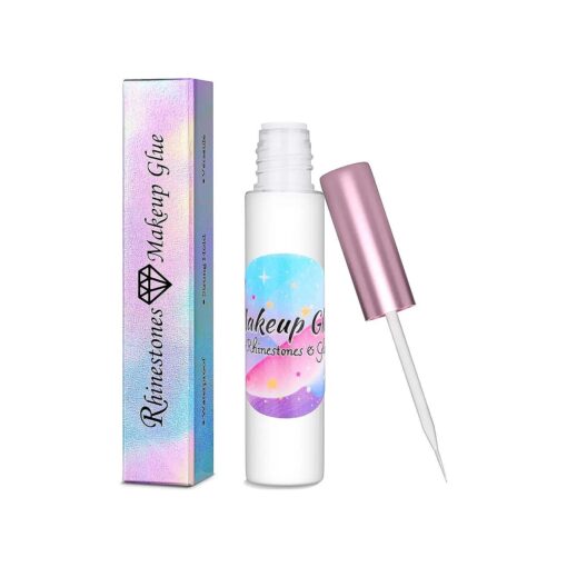 Face Makeup Glue for Rhinestones, Shynek Cosmetic Face Glitter Glue Long Lasting Waterproof Face Glue Adhesive for Eye Jewels Face Gems Rhinestone Chunky Body Glitter