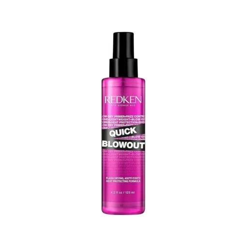 Quick Blowout Heat Protection Spray | Blow Dry Primer to Reduce Styling Time | Smooths & Adds Shine | Lightweight Blowdry Heat Protectant Spray for Hair | For All Hair Types