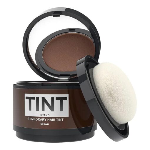 TINT Root Cover Up Hair Powder for Women and Men - Gray Hair Cover Up : Conceal Gray Hair with Root Touch Up Powder ( Brown )